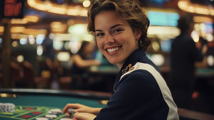 Close-up of a Teen Patti player checking their hole cards at a balogo live table